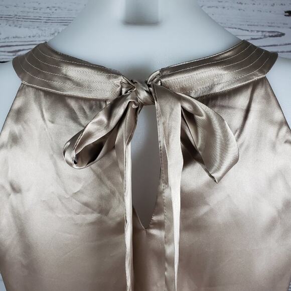 NWT Taylor Halter Ribbon Neck Sleeveless Floral Flower Slip Dress Women’s Size 2 - Picture 6 of 11